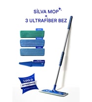 Ultrafiber Mop 3’lü Set Tüm Yüzeyler İçin Temizlik