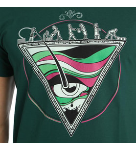 Bant Giyim - Piramit Yeşil Erkek T-shirt Tişört