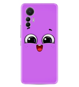 Xiaomi 12 Lite Kılıf Silikon Desen Özel Seri Purple Sweety 1717