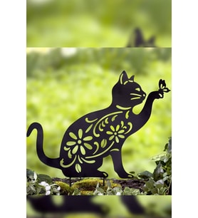 Kedi Metal Bahçe Dekoru