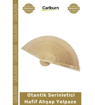 #Yelpaze Doğal El Yapımı Kaliteli Şık Tasarım Hediyelik Otantik Serinletici Hafif Ahşap Yelpaze - 1