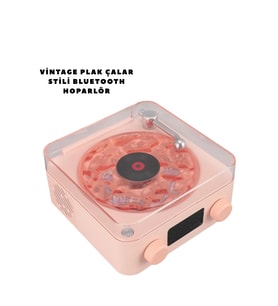 Bluetooth Hoparlör Pembe