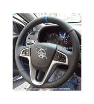 Hyundai I20 2009-2015 Araca Özel Direksiyon Kılıfı (NOKTALI DÜZ YÜZÜKLÜ)