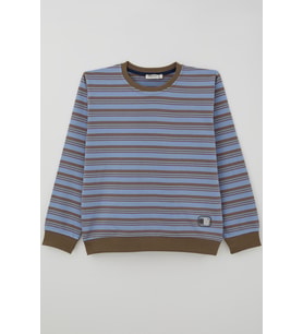 Breeze Erkek Çocuk Sweatshirt Çizgili Arma Detaylı 4-10 Yaş , Mavi