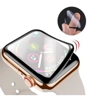 Apple Watch 44mm Zore Mat Eko PMMA Pet Saat Ekran Koruyucu (Siyah)