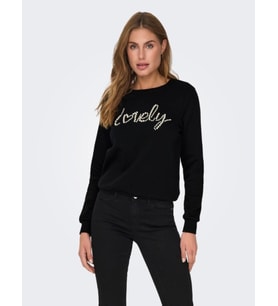 Only Onlamy Life L/S Kadın Sweatshirt (Siyah)