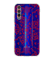 Huawei Honor 20  Kamera korumalı Kapak Nostalji Desen Tasarımlı  Şeffaf Kılıf