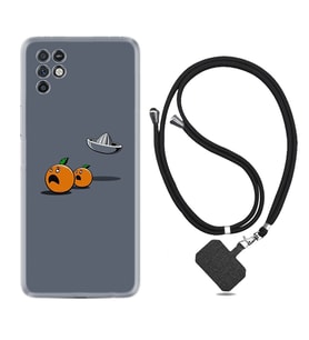 INFINIX Note 11 Pro Note 10 Hot 9 Play Kılıf Boyun Askılı Silikon Orange Escape 1374