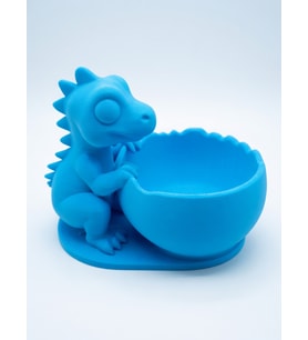 MYCRAFT3D Sevimli Dinozor Figürlü Popcorn Kasesi 3D Baskı - Ejderha Figürlü Mısır Gevreği Atıştırmalık Kabı