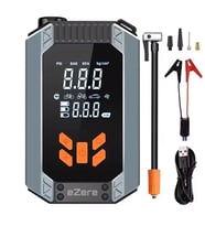 EZERE ST-9632D Tasinabilir Araç Lastik Sisirme Ve Starter Akü Takviye Seti (Siyah)