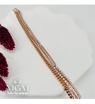 Zirkon Taşlı Pirinç Bileklikler 19 Cm - Kbl0068