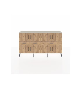 Arges Konsol 5 Raflı 3 Çekmeceli 8 Kapaklı 176x30x99 Aytaşı-Çam