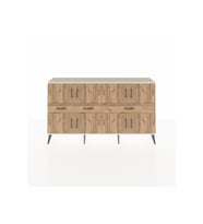 Arges Konsol 5 Raflı 3 Çekmeceli 8 Kapaklı 176x30x99 Aytaşı-Çam