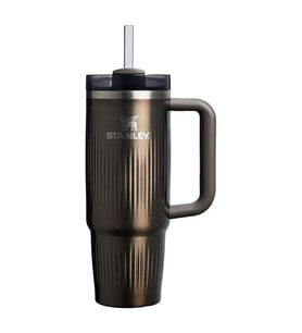 Stanley Quencher H2.O Fluted Tumbler Pipetli Termos Bardak 0.89 LT GunMetal Shine
