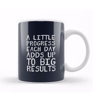 A Little Progress Each Day Adds Up Gym Inspiration Kupa Bardak Porselen