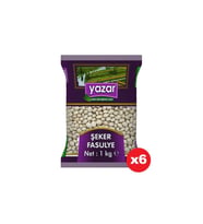 Yazar Şeker Fasulye 1 Kg. x 6 Paket