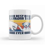 Best Labrador Dad Ever   Vintage Father Day Köpek Kupa Bardak Porselen