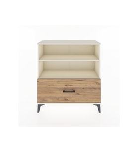 Arges Şifonyer 2 Raflı Tek Çekmeceli 88x30x96 Aytaşı-Çam