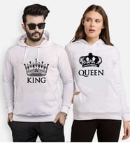 Tshirthane Taç King Queen Sevgili Kombinleri Kapüşonlu Kombini (Tek Ürün Fiyatıdır.)