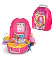 Barbie Market Seti Sırt Çantası - Kasiyer Oyuncakları - Market Setleri - Evcilik Oyuncakları