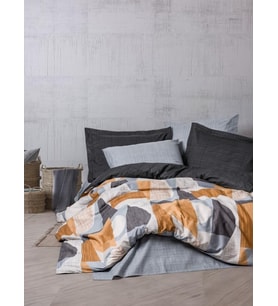 Cotton Box Modern Çift Kişilik Nevresim Takımı Giorno Gri