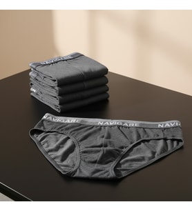 Erkek 6'lı Paket Koyu Gri Renk Slip BB2796