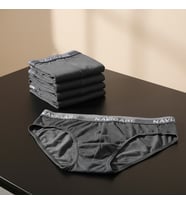 Erkek 6'lı Paket Koyu Gri Renk Slip BB2796