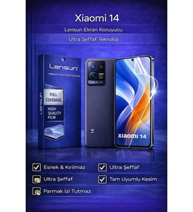 Xiaomi 14 Lensun Ultra Şeffaf Ekran Koruyucu Film