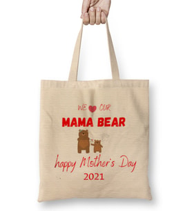 Happy Mothers Day 2021 Bez Çanta Uzun Saplı