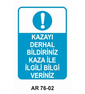 İŞ GÜVENLİĞİ UYARI LEVHASI 1 ADET PVC 21 X 29CM