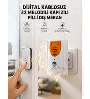 Kablosuz Kapı Zili Düzenli Ve Konforlu Yaşam Alanları İçin Yeni Nesil