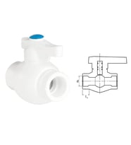 Ege Yıldız Pprc 40 Mm Küresel Vana Gri