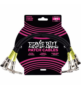 ERNIE BALL P06075 1ft / 3lü Paket Siyah Kablo