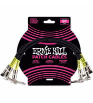 ERNIE BALL P06075 1ft / 3lü Paket Siyah Kablo