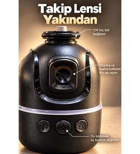 Mey İthalat® Otomatik Yüz Takipli Telefon Standı Ayarlanabilir Telefon Tutuculu