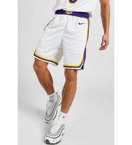 Nike Dri Fit Los Angeles Lakers Association Edition Swingmant Shorts Erkek Basketbol Şort Beyaz Mor