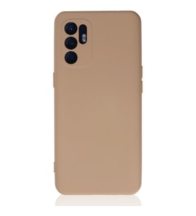 Reno 6 Kılıf Nano İçi Kadife - Pudra