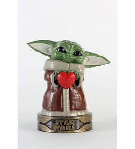 YaspeCraft Baby Yoda Figürü - Kalpli Star Wars Grogu - The Mandalorian