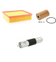 Bosch Filtre Bakım Seti BMW 3 SERİSİ E46 318i 118 Beygir 1998-2001 Hava + Yağ f. + Yakıt Filtre Bosch