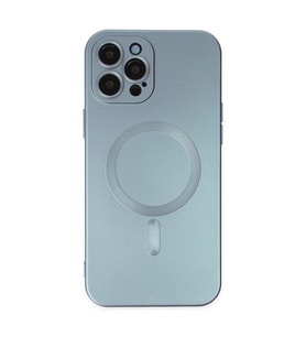 Apple İphone 12 Pro Max Kılıf Moshi Lens Magneticsafe Silikon - Sierra Blue