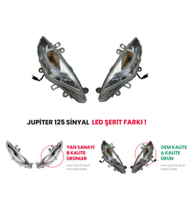 TVS Jupiter 125 Sinyal Takımı İthal OEM Tam Tip Uyumlu Komple Set