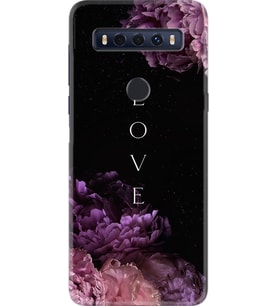 TCL 10 SE Kılıf Silikon Desen Love Flow 1664