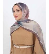 Luissa Soft Şal Bahar Desen Vizon