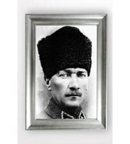 Gümüş Çerçeveli Atatürk Tablo cv1306