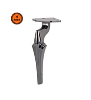4 Adet Zeus Lüx Metal Ayak 21 cm Füme Mobilya Koltuk Ayağı