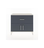 Arges Şifonyer Tek Raflı Tek Çekmeceli 2 Kapaklı 88x30x80 Aytaşı-Antrasit