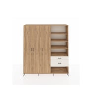 Hyperion Dolap 16 Raflı 2 Çekmeceli 3 Kapaklı 220x44x243 Çam-Çam/Aytaşı