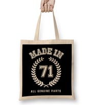1971 Made In 71 All Genuine Parts Bez Çanta Uzun Saplı