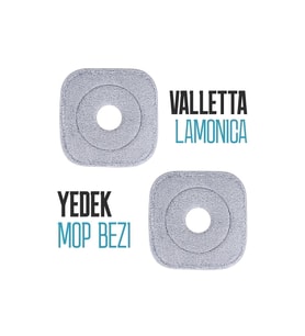 2'li Yedek Mop Bezi, Lamonica ve Maringa Uyumlu, Temizlik Seti