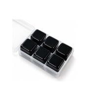 Kişiye Özel Paslanmaz Çelik Viski Taşı 6'Lı Set - 9,5x6,2cm